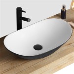 Накладной умывальник Rea Royal Black/White Накладной умывальник Rea Royal Black/White